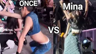 Mina and ONCE have a *twerk-off* in SoFi stadium 💃🤭