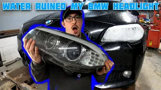 Water RUINED my BMW f10 535xi Headlight