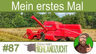 FarmVlog #87: Das erste Mal Mähdrescher fahren / Triticale dreschen