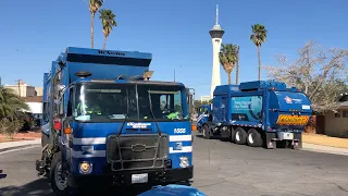Republic Services Las Vegas Garbage Truck Compilation - McNeilus ZR Tag Team