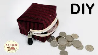 How to sew a coin purse bag easily and quickly