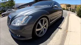 The Godfather's Mercede-Benz S550 slammed on 21" HRE wheels