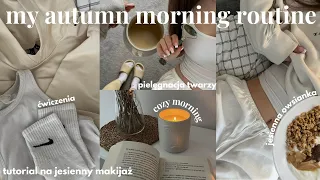 moja poranna rutyna *wersja jesienna* poranna joga, tutorial na jesienny makijaż & skincare