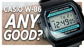 #CASIO W-86 Digital Watch Review and CASIO F-91W Comparison