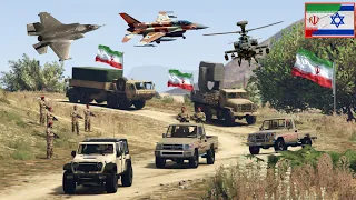 WAR HAS BEGUN! Isreal Airstrikes to Destroy the Irani Army Convoy in Tehran - GTA 5