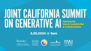 Joint California Summit on Generative AI: Advancing GenAI Leadership & Collaboration