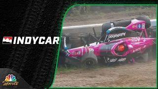 Simon Pagenaud withstands harrowing IndyCar Series Mid-Ohio practice crash | Motorsports on NBC