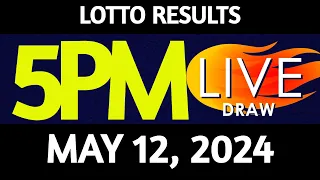 Lotto Result Today 5:00 pm draw May 12, 2024 Sunday PCSO LIVE