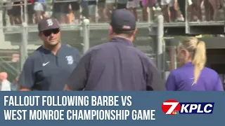 Fallout following Barbe vs. West Monroe Championship game