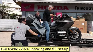 Unboxing 2024 HONDA GOLDWING 1800cc and full set-up