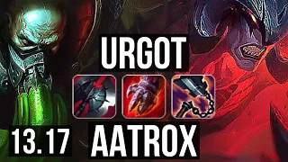 URGOT vs AATROX (TOP) | 8/1/16, Rank 4 Urgot, 900K mastery | NA Grandmaster | 13.17