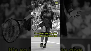 Serena Williams wants people to get inspired by her story 🎾#shorts #serenawilliams