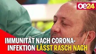 Immunität nach Corona-infektion lässt rasch nach