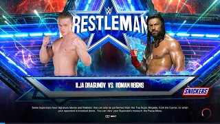 JJ Dragunov vs Roman Reigns WWE 2K23 Gameplay