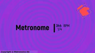344 BPM 1/4 Metronome