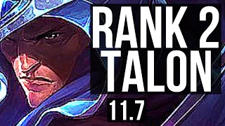 TALON vs YONE (MID) | Rank 2 Talon, Legendary, 6 solo kills, 23/4/9 | BR Challenger | v11.7