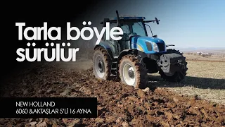 New Holland 6060 & Aktaşlar Pulluk 5'li 16 Ayna