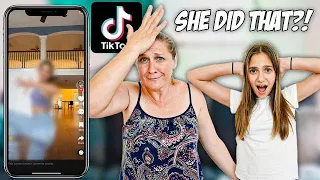 Mom Reacts to Daughters Tiktok Drafts *embarrassing￼*😳