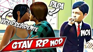 UN GAMIN SURPREND SON PÈRE A EMBRASSER LA VICE PRÉSIDENTE ! GTAV RP MOD #42