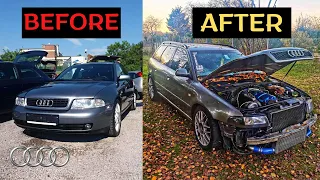 Building A 300HP Audi A4 B5 1.9TDI In 3 Minutes | Project Car Transformation