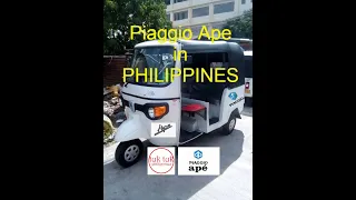 Piaggio APE in Philippines - Three Wheeler