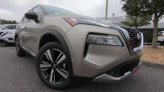 2021 Nissan Rogue Platinum | Champagne Silver | Charcoal Interior