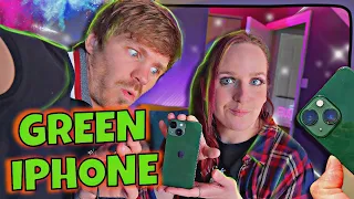 🟢 Green Apple iPhone 13 📲 (Unbox & Review) | New Green iPhone 13 Review | #iphone #unbox #apple vlog