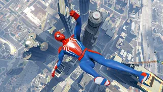 GTAV Spiderman Epic Speed Jump Funny and Cool Moments Ep7 #gta5 #spiderman