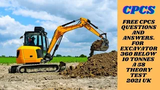 Conquer the Mini Excavator! Free CPCS A58 Test Prep (UK 2024): Master 87 Q&A ️