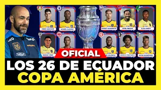 Análisis de los 26 Convocados de Ecuador para la Copa América 2024 🇪🇨🏆