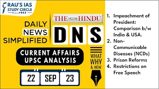 The Hindu Analysis | 22 September, 2023 | Daily Current Affairs | UPSC CSE 2023 | DNS