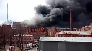 Пожар в "Невской мануфактуре"