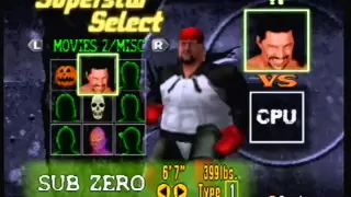 Custom WWF No Mercy N64 roster - movie+video game+fantasy characters