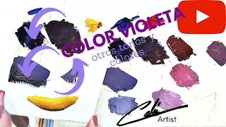 Como hacer el color violeta, diferentes tonalidades y otros colores