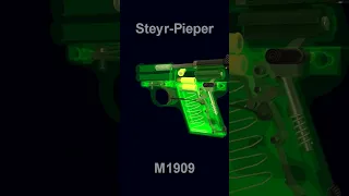 Steyr-Pieper M1909 X-Ray #shorts