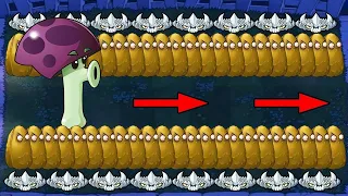 99 Scaredy-shroom Hack Vs All Zombie PVZ | Plants vs Zombies