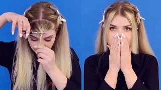 ПОДСТРИГАЮ ЧЕЛКУ 😱🤦‍♀ КАК ПОДСТРИЧЬ ЧЕЛКУ САМОСТОЯТЕЛЬНО // CUTTING MY BANGS