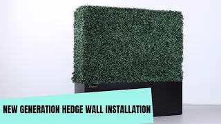 New generation Artigwall hedge wall installation