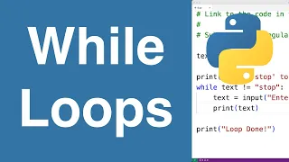 While Loops | Python Tutorial