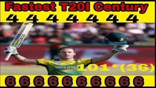 David miller Fastest T20I Century Ever Against Bangladesh