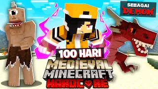 100 Hari di Minecraft Medieval HARDCORE Sebagai DAEMON