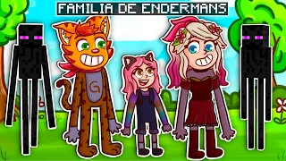 ¡SRGATO Y FLORCITA TIENEN UNA HIJA ENDERMAN! 😂 SRGATO, MOSITA Y FLORCITA SON ENDERMANS EN MINECRAFT