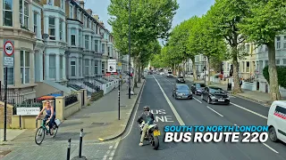 London Bus Ride from South London to Northwest London - Bus Route 220 🚌🚌