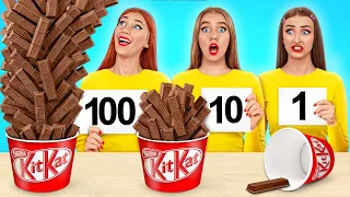 100 Layers of Food Challenge | Funny Situations by Multi DO Challenge