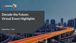 gfknewron “Decode the Future” 2021 Event Highlights - AI-powered predictive analytics platform