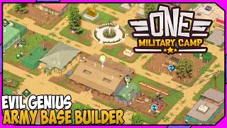 Evil Genius Style Army Base Building Simulation Game | ONE MILITARY CAMP