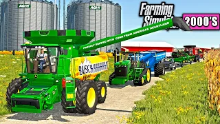 BIG DAY OF 2000'S SOYBEAN HARVEST! (ROLEPLAY) | FARMING SIMULATOR 2000