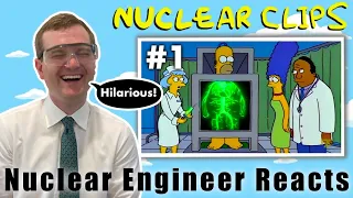 Nuclear Engineer reacts to The Simpsons short Nuclear/Radiation Clips #1