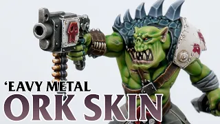 How to paint Ork Skin the 'Eavy Metal way.