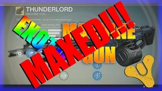 Thunderlord - Exotic Machine Gun Maxed! (Destiny Exotic Weapon Maxed Video)